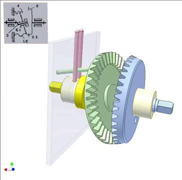 Wall Through Bevel Drive